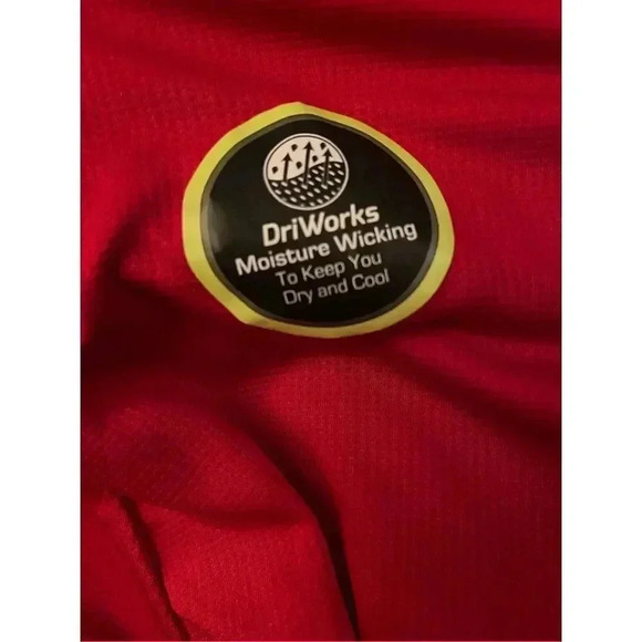 NWT Athletic Works Men's 2XL Red DriWorks Moisture‎ Wicking T-Shirt - Picture 4 of 6